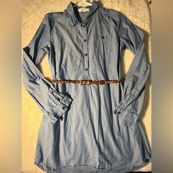 H&M Girls Denim Shirt Dress - Picture 1 of 3